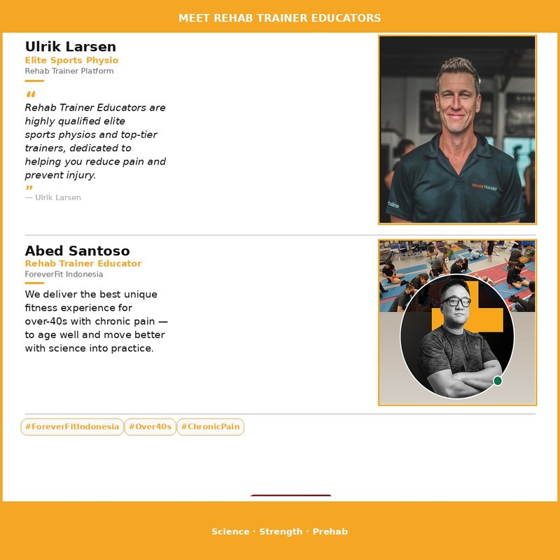 Rehab Trainer Educator — RehabFX Platform